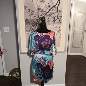 Satin Floral Dress